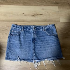 Garage denim skirt